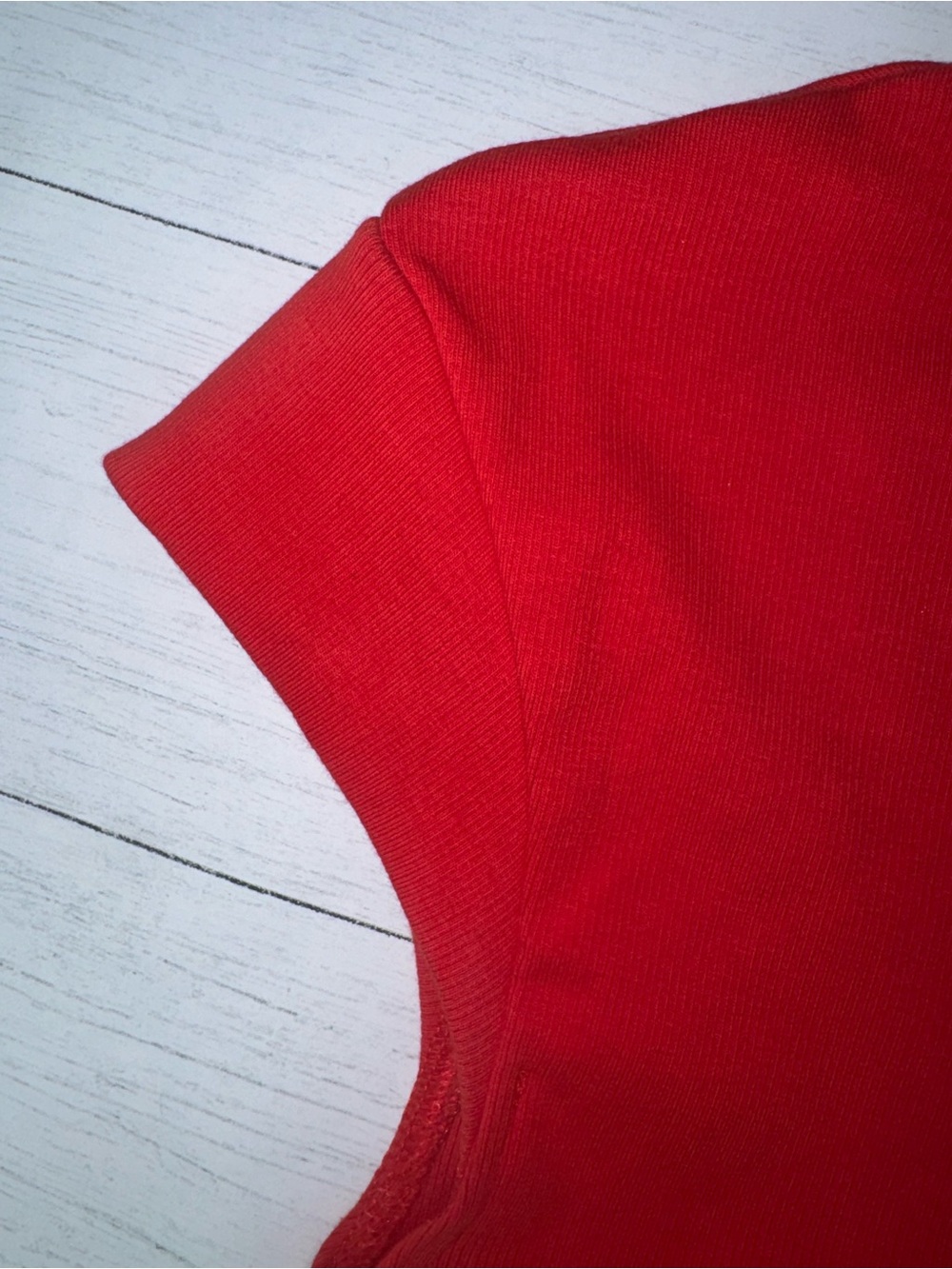 Zara Red/Orange Ribbed Stretch Mock Neck Cap Sleeve Maxi Dress S Bodycon Date - Picture 8 of 8